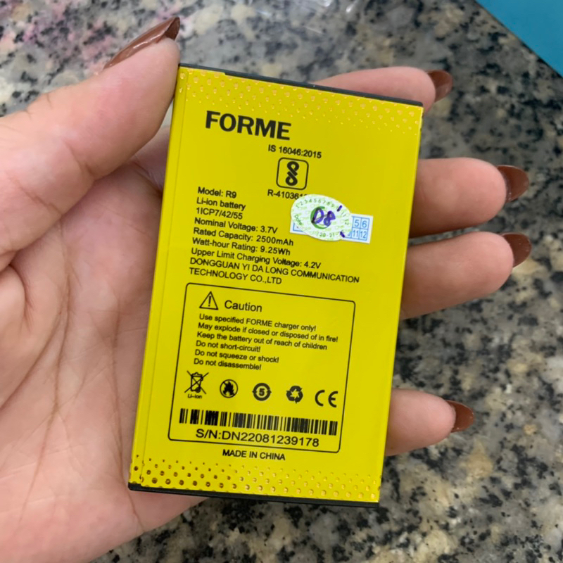 Pin Forme D888 4G - Dung lượng pin 2500mAh - Hàng chính hãng