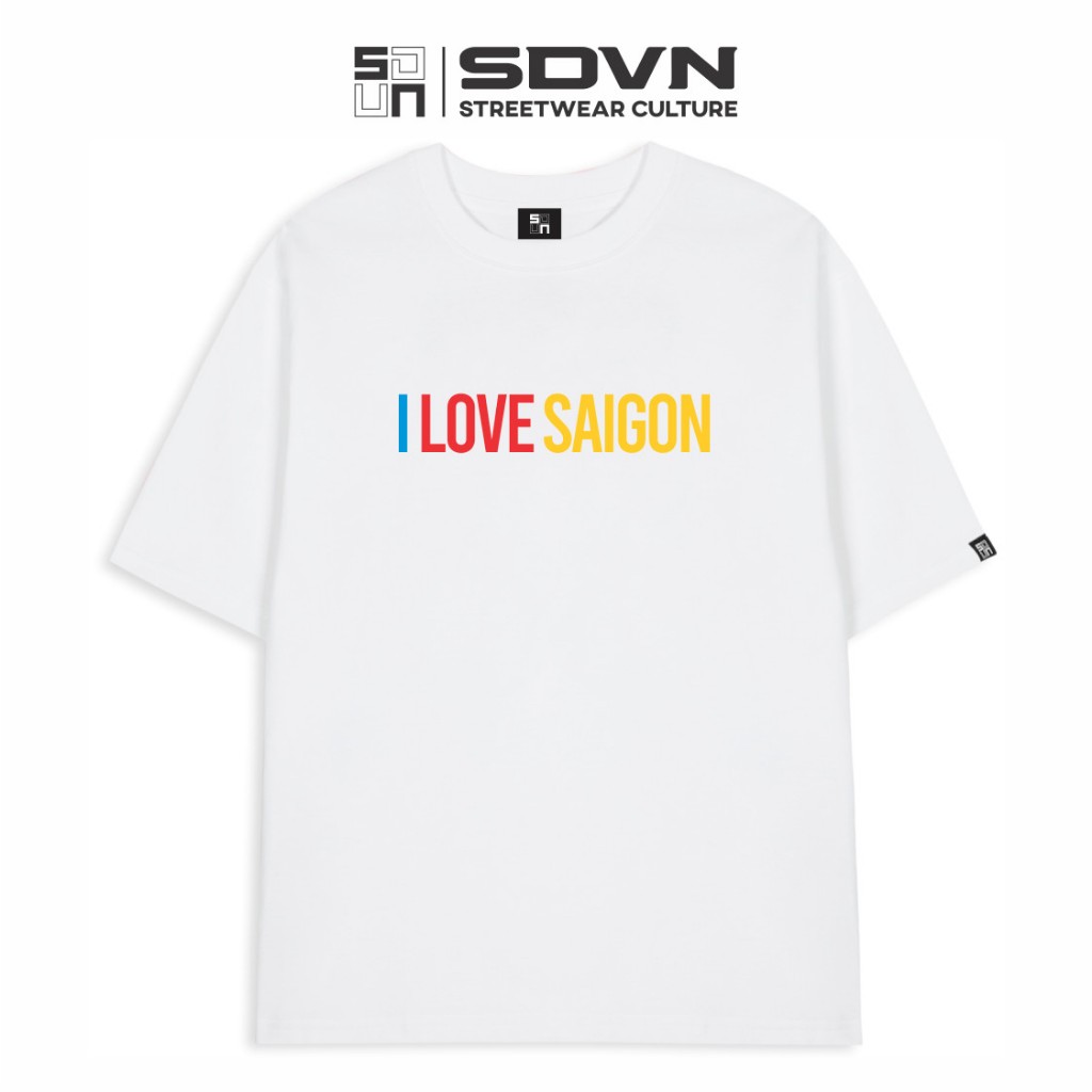 Áo Thun Unisex form rộng - Brand Chính Hãng SDVN - I LOVE SAIGON