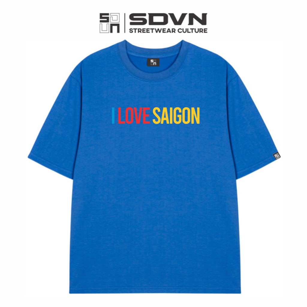 Áo Thun Unisex form rộng - Brand Chính Hãng SDVN - I LOVE SAIGON