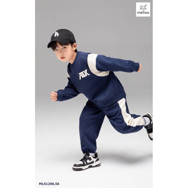 Bộ nỉ thu đông bé trai thể thao