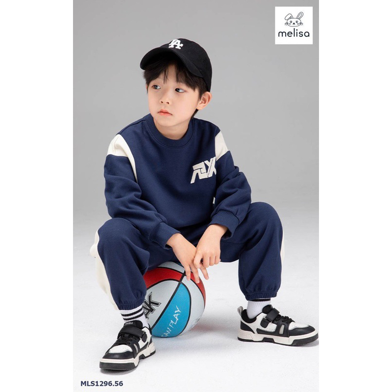 Bộ nỉ thu đông bé trai thể thao