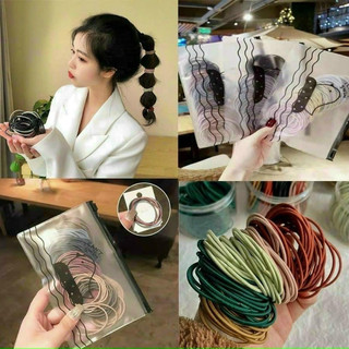 SET THUN CỘT TÓC 100 SỢI TÚI ZIP