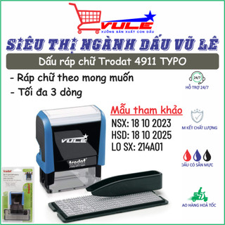 Dấu ngày sản xuất, hạn sử dụng trên 2 dòng, cỡ chữ 3mm, Dấu ráp chữ kích thước tối đa 14x38mm