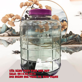 Bình thủy tinh ngâm rượu 35l , ngâm trái cây, nuôi giấm, cải chua, dưa cà nắp tím có quai xách