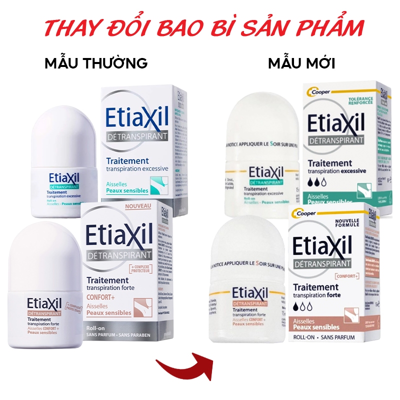Lăn khử mùi, giảm mồ hôi Etiaxil Detranspirant 15ml
