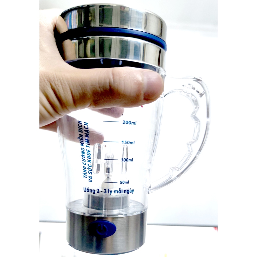 Cốc Tự Khuấy, Ly Tự Khuấy Dung Tích 350ml - Dùng Pha Sữa, Pha Các Loại Trà Không Cần Dùng Thìa Khuấy
