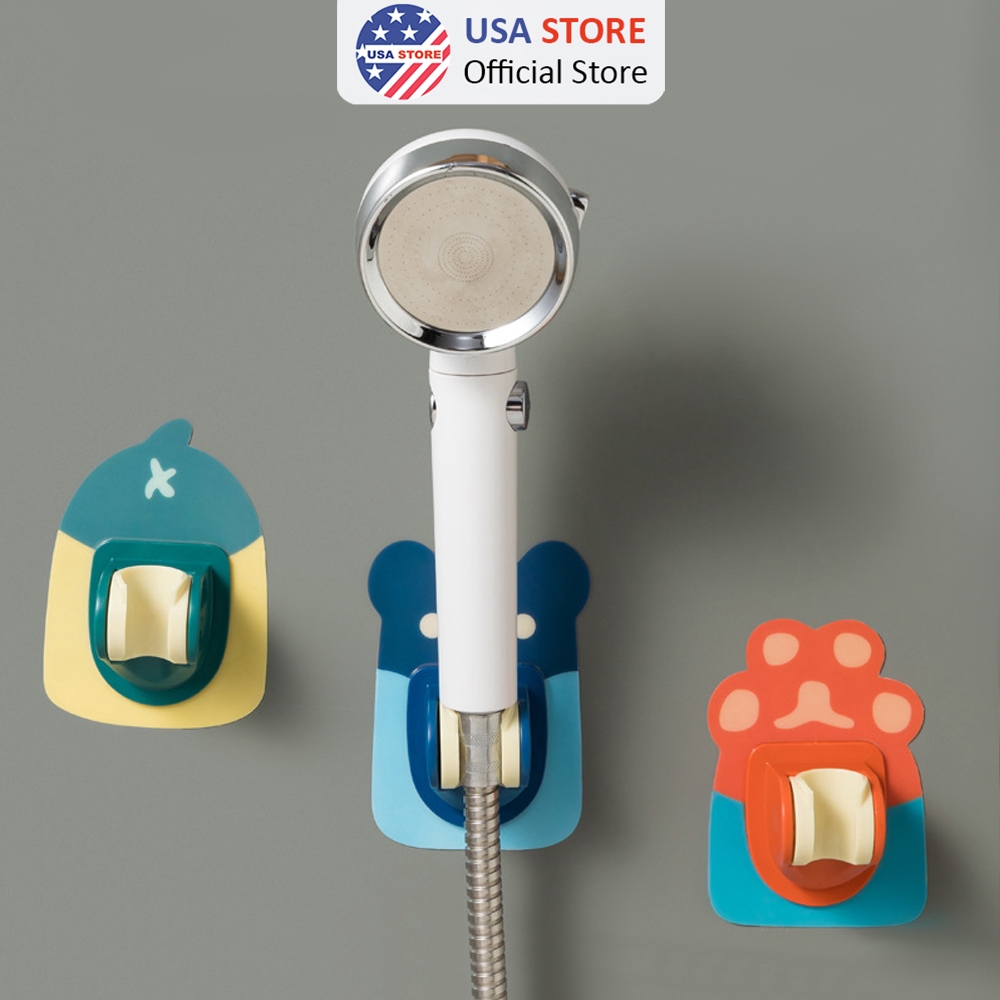 Giá Treo Vòi Hoa Sen K6, Đế Kẹp Vòi Sen Vòi Xịt Toilet Dán Tường Bằng Nhựa Họa Tiết Hoạt Hình
