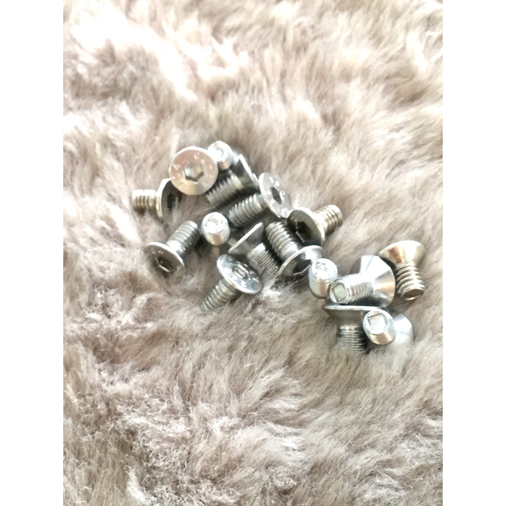 Ốc lòng đĩa dù âm 6li >>> Inox, Titan Đẹp