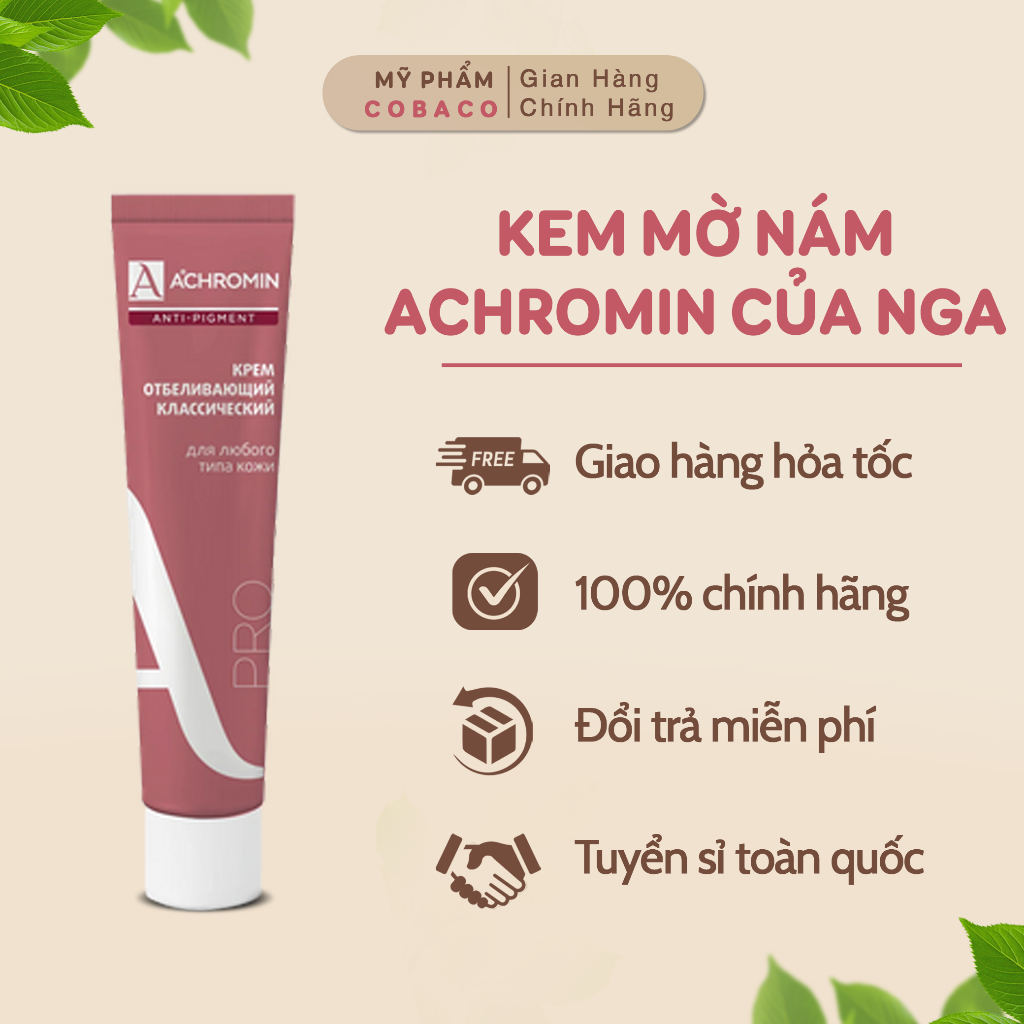 Kem Mờ Nám Achromin Nhập Khẩu Nga - Xử Lí Nám, Tàn Nhang, Đồi Mồi