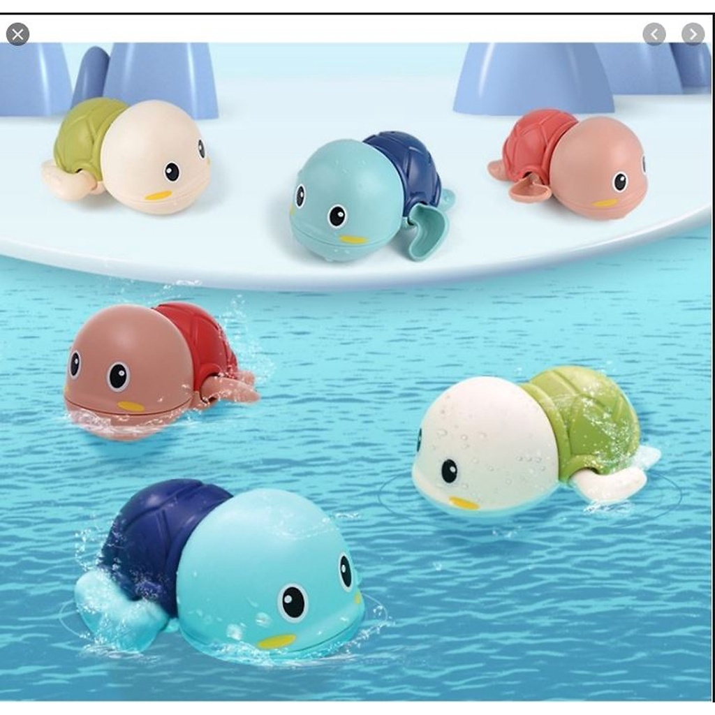 Đồ chơi nhà tắm Rùa vặn dây cót bơi trong nước cho bé