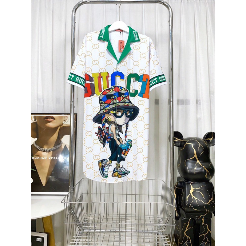 Đầm sơ mi thun lạnh bigsize 140