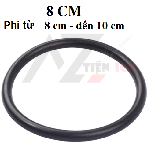 Ron cao su , gioăng tròn kích thước  đường kính 8 -10-12-16-20-22cm