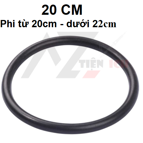 Ron cao su , gioăng tròn kích thước  đường kính 8 -10-12-16-20-22cm