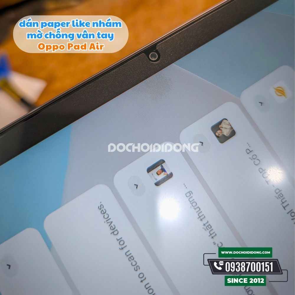 Miếng Dán Paper Like Nhám Mờ Zacase Máy Tính Bảng Oppo Pad Air Chống Vân Tay Hỗ Trợ Bút