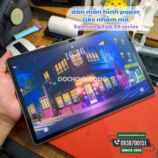 Miếng dán paper like nhám mờ zacase máy tính bảng samsung galaxy tab s9 / s9 plus / s9 ultra / s9 fe / s9 fe plus chống