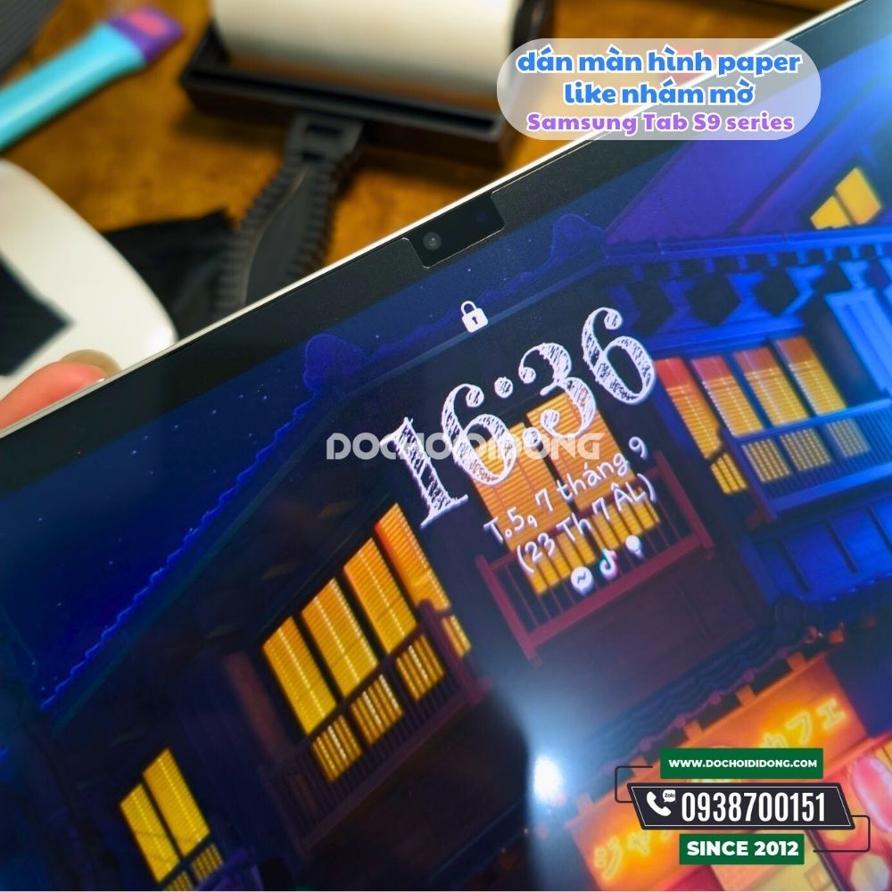 Miếng Dán Paper Like Nhám Mờ Zacase Máy Tính Bảng Samsung Galaxy Tab S9 / S9 Plus / S9 Ultra / S9 Fe / S9 Fe Plus Chống