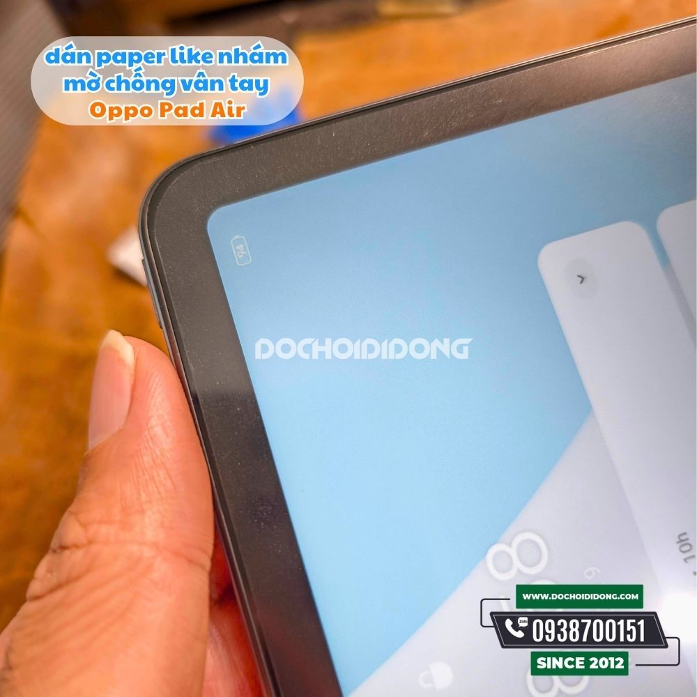 Miếng Dán Paper Like Nhám Mờ Zacase Máy Tính Bảng Oppo Pad Air Chống Vân Tay Hỗ Trợ Bút