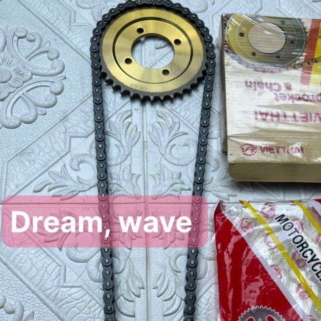 Nhông sên dĩa Việt thái cho các dòng xe dream, wave, RS , Sirius