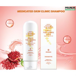 [200G] SỮA TẮM GỘI ĐIỀU TRỊ VIÊM DA, VIÊM BÃ NHỜN VÀ NHIỄM NẤM MEDICATED PRUNUS SKIN CLINIC SHAMPOO