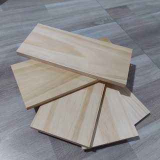 Tấm gỗ thông mới đẹp rộng 13cm, dài 30cm, dày 1,2cm được bào láng 4 mặt - NaChu Home Store
