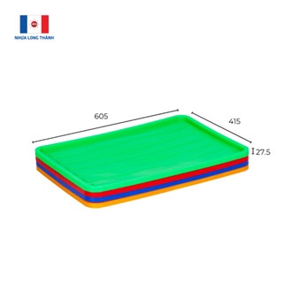 Nắp sóng bít Nhựa Long Thành NS01-NB L605±10 x W415±10 x H27,5±4