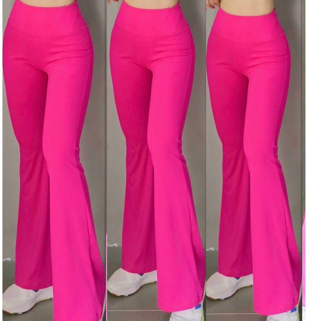 Quần Dài Thể Thao Nữ Ống Loe Trơn Tập Thể Thao Tập Gym Yoga Aerobic Cầu Lông Đi Chơi Cao Cấp