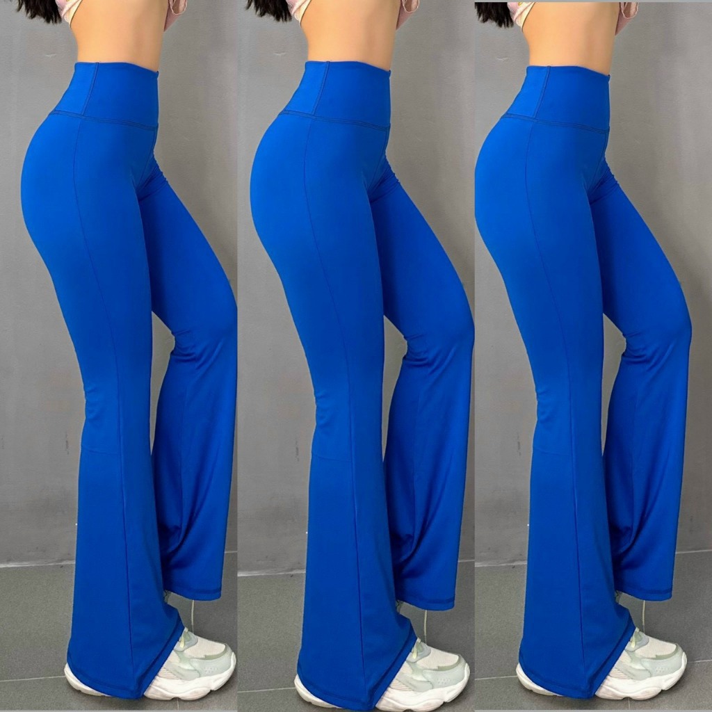 Quần Dài Thể Thao Nữ Ống Loe Trơn Tập Thể Thao Tập Gym Yoga Aerobic Cầu Lông Đi Chơi Cao Cấp