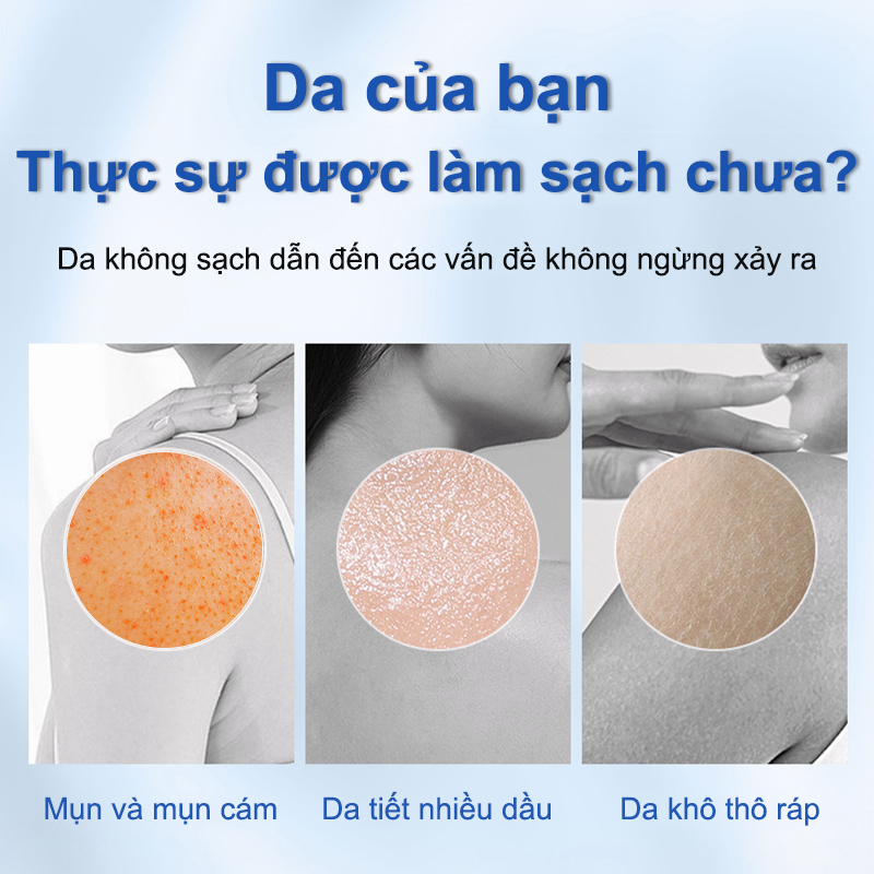 Sữa tắm trắng da Muối biển Sữa tắm tẩy tế bào 500ml tẩy da chết làm sạch sâu bụi bẩn dưới da làm sáng màu da