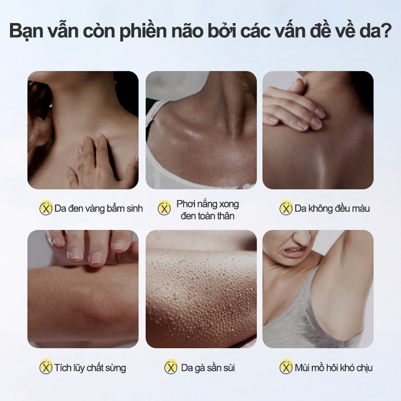 Sữa tắm trắng da Muối biển Sữa tắm tẩy tế bào 500ml tẩy da chết làm sạch sâu bụi bẩn dưới da làm sáng màu da