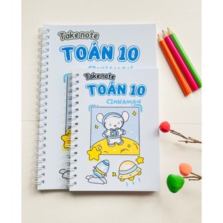 Sổ tay takenote toán 10 tổng hợp dễ nhớ khổ a5 a6
