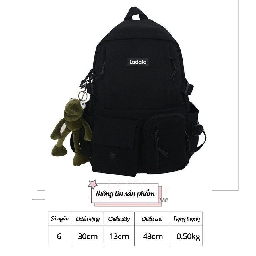 Balo nữ nam balo đi học nhiều ngăn, đẹp đi chơi đựng laptop phong cách ulzzang unisex BL2