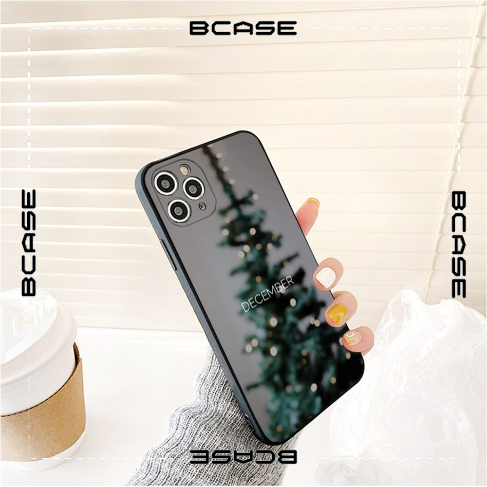 Ốp lưng iphone December cây thông noel cho Iphone 7 8 Plus SE X XS XS Max 11 12 13 14 Pro Max qh55