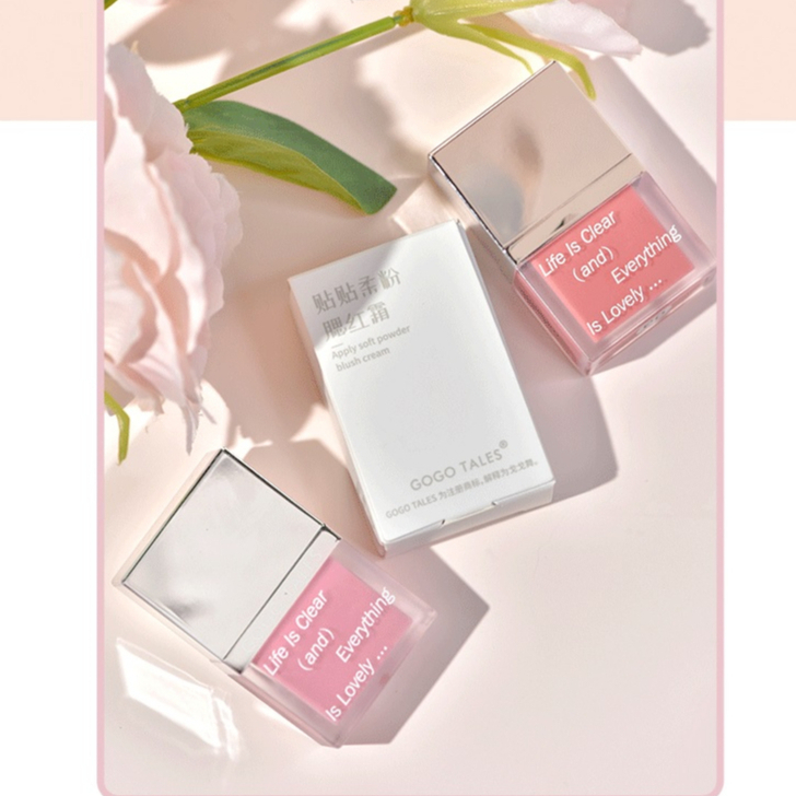 Phấn má hồng dạng kem Gogo Tales Apply Soft chống thấm nước lâu trôi dạng kem tự nhiên GT548