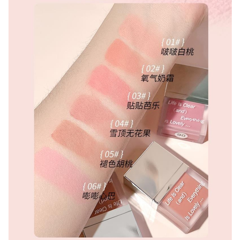 Phấn má hồng dạng kem Gogo Tales Apply Soft chống thấm nước lâu trôi dạng kem tự nhiên GT548