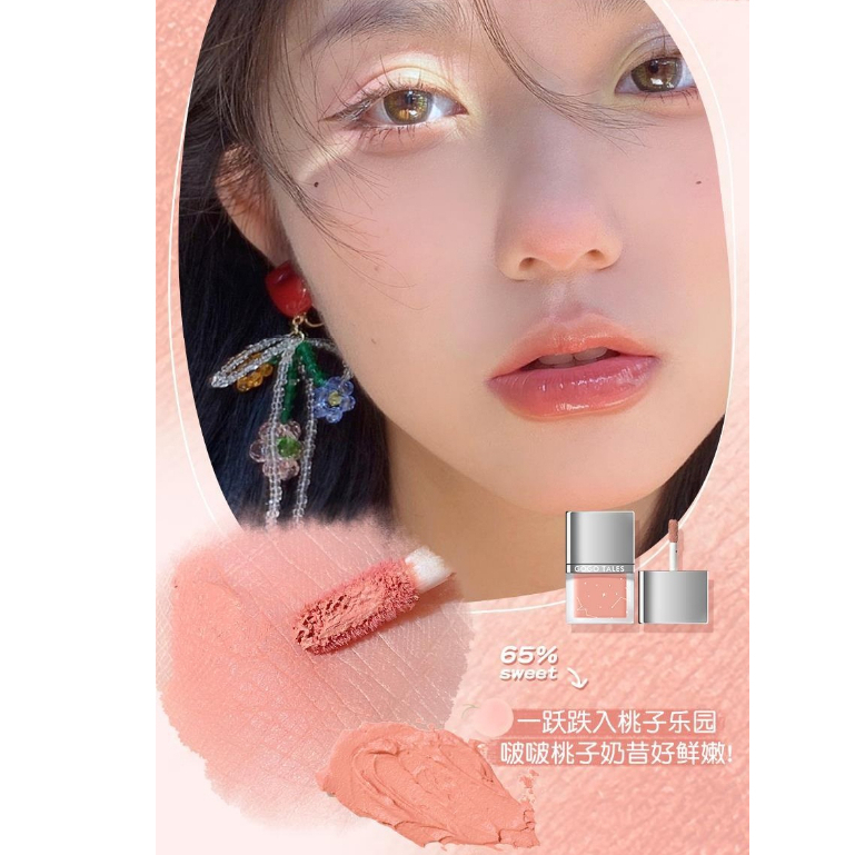 Phấn má hồng dạng kem Gogo Tales Apply Soft chống thấm nước lâu trôi dạng kem tự nhiên GT548