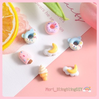 Charm Sticker Mini Hình Bánh Donut Kem Dễ Thương