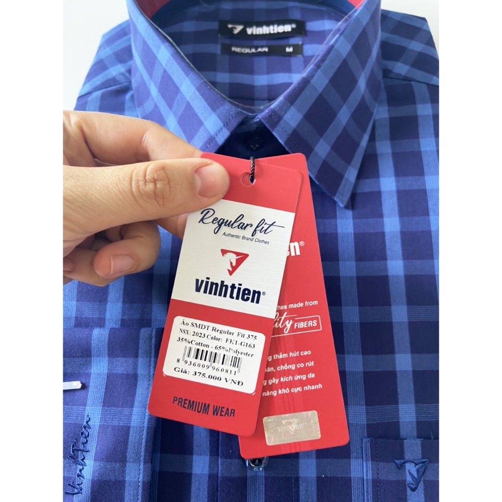 ÁO SƠ MI DÀI TAY SLIMFIT 355 VĨNH TIẾN 163