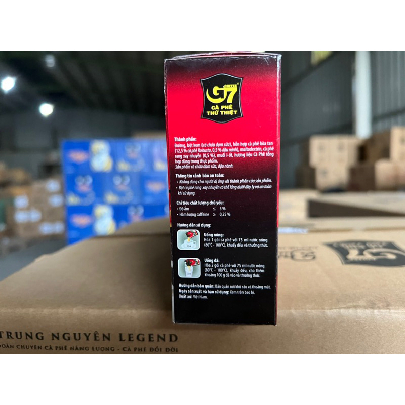 Hộp Cà phê G7 - Trung Nguyên - Cà phê cho người thành công cực mạnh - Cà phê thật uống thật