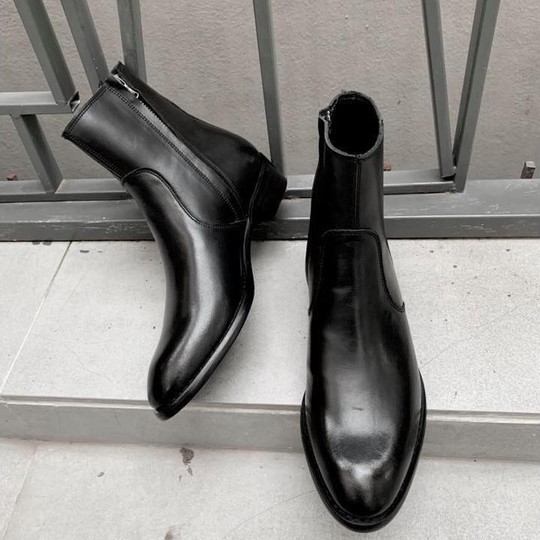 G14 ZIPBOOT of StrapsBoot 4cm Da Bò Cao Cấp . Hàng nhập khẩu cao cấp full size 38-43