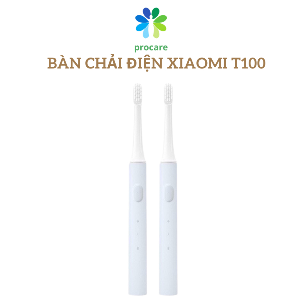 Bàn chải điện xiaomi Mijia T100 pin sạc kháng nước ipx7 bảo vệ nướu - Hàng chính hãng - Bảo Hành 06 tháng