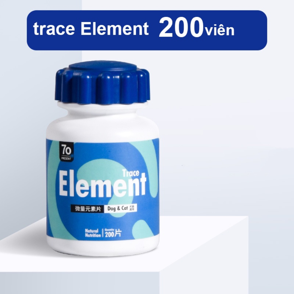 Hộp 180 viên canxi cho chó mèo 70 Present vitamin D nang lông, vi sinh cho bé kén ăn ,tăng trưởng chậm và vết thương lâu