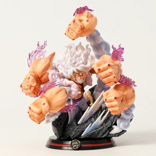 Mô hình đồ chơi Luffy 16cm Gear 5 Nika 5 nắm đấm One Piece