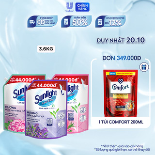 Nước Lau Sàn Sunlight Tinh Dầu Thảo Mộc Túi 3.6 Kg
