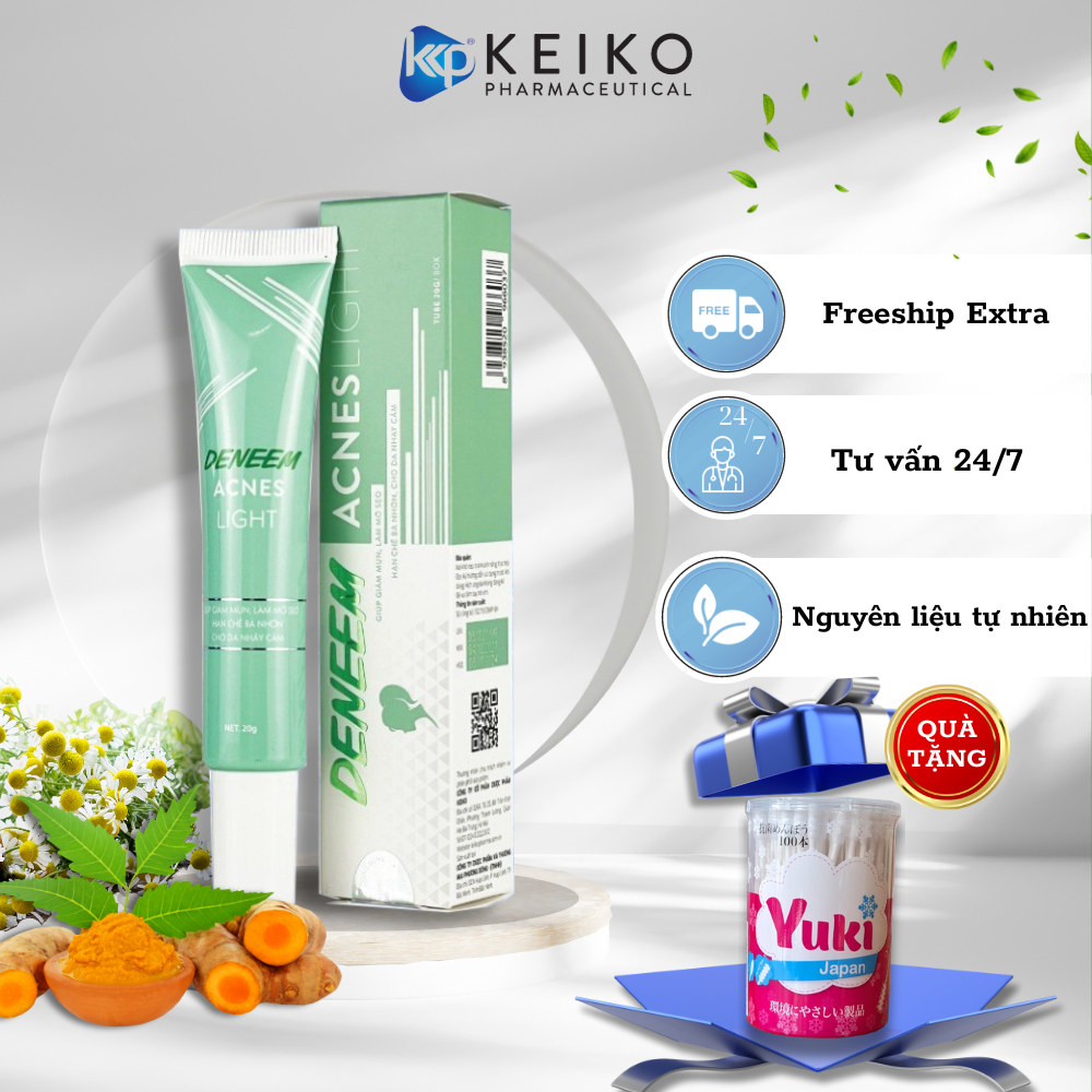 Gel Bôi Chấm Mụn DENEEM ACNES FACE Chuyên Dành Cho Nam Nữ Mờ Sẹo Kháng Khuẩn Hạn Chế Bã Nhờn DECUMAR