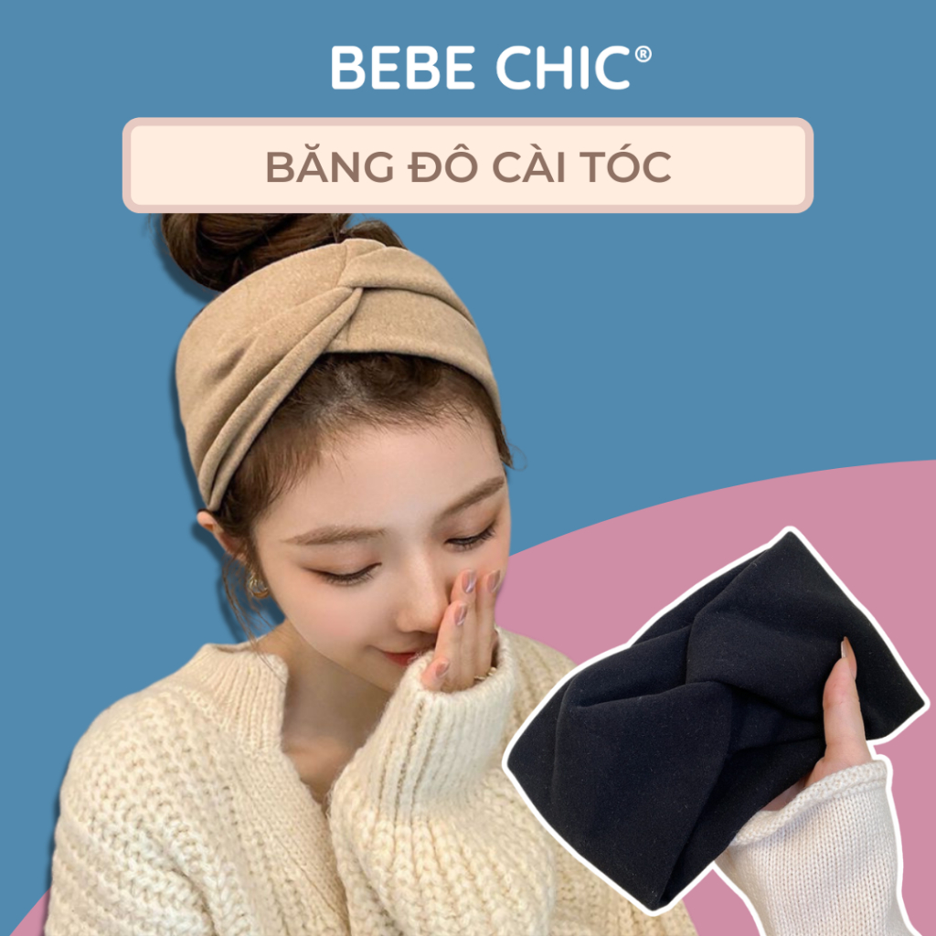 Băng Đô Cài Tóc BEBECHIC - Bờm Tóc Phong Cách Hàn Quốc