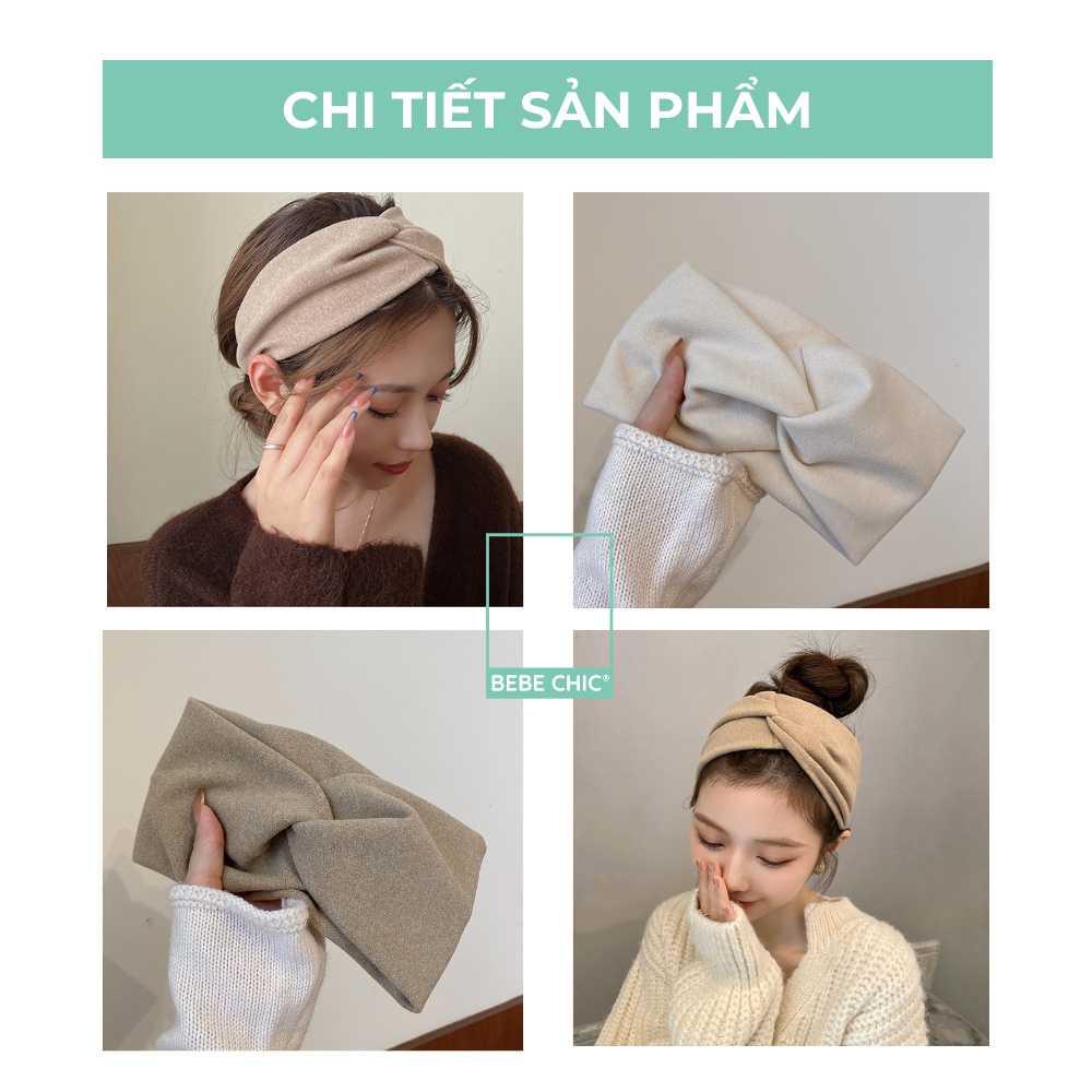 Băng Đô Cài Tóc BEBECHIC - Bờm Tóc Phong Cách Hàn Quốc