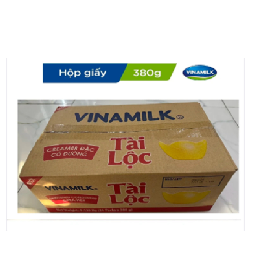 COMBO 4 HỘP GIẤY - SỮA ĐẶC VINAMILK TÀI LỘC 380G