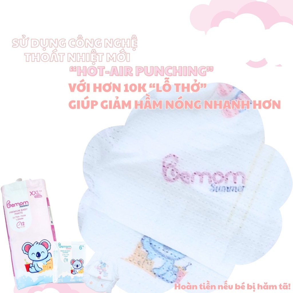 Tã/Bỉm Bemom Hàn Quốc Quần/Dán Đủ Size S56/M48/L46/M44/L42/XL40/XXL38 - Childs Day