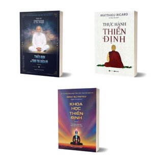 Sách - combo thực hành thiền định + thiền định và tâm trí diệu kỳ + khoa học thiền định