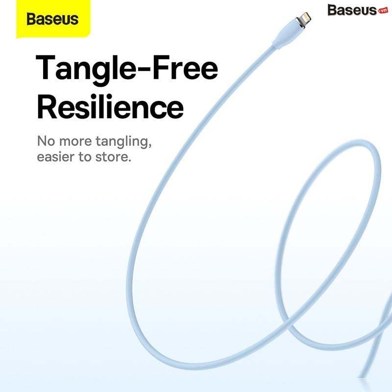 Cáp sạc nhanh cho iPhone 20W Baseus Jelly Liquid Silica Gel Fast Charging Data Cable